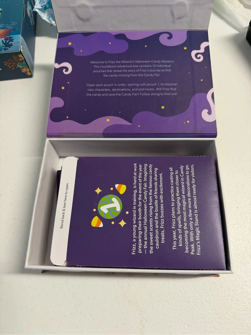 Lovepop Frizz the Wizard's Halloween Candy Mystery Adventure Game Box